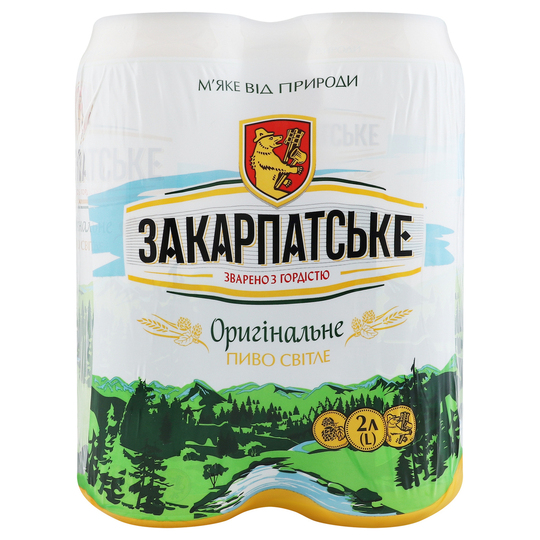 Пиво св.ППБ Закарпатське 4,1% 0,5л*4 з/б