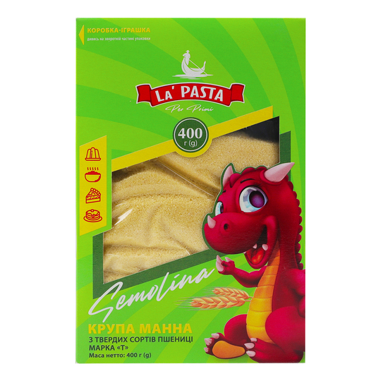 Крупа манна твердих сортів La Pasta 400г