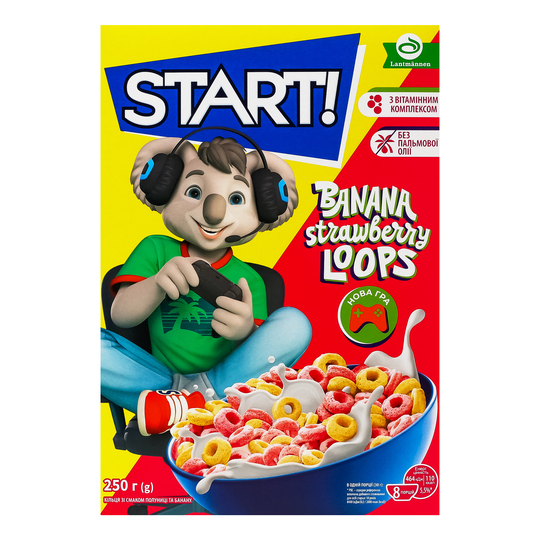 Кільця полуниця та банану START! 250г