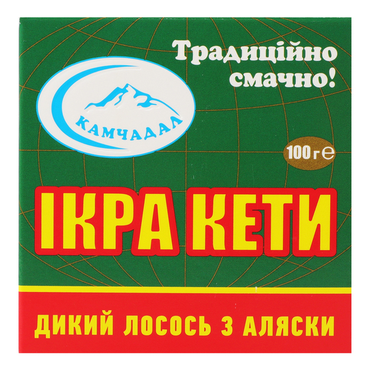 Ікра лосос.зерн.Камчадал Кета ж/б 100г