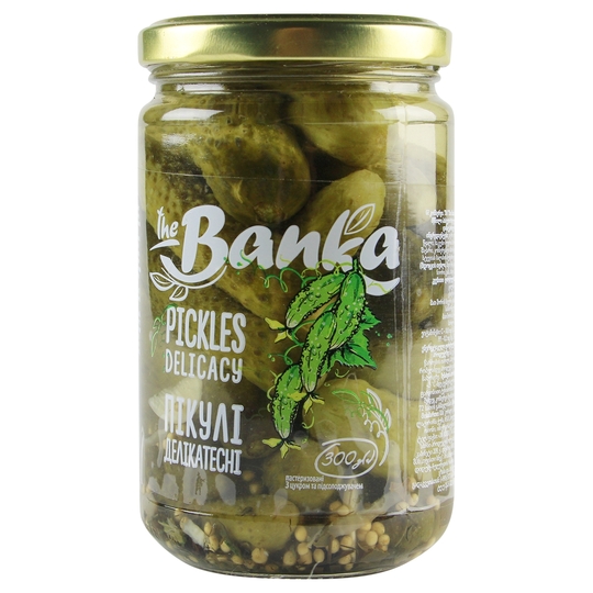 Огірки пікулі делікатесні the Banka 300г