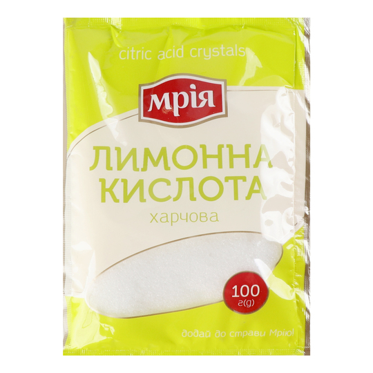 Лимонна кислота Мрія 100г