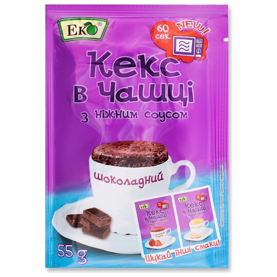Кекс в чашці Шоколадний Еко 55г