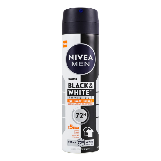Антиперспірант спр ч/біле NIVEA MEN150мл