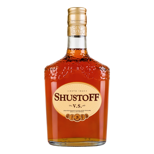 Бренді Шустов ординарний 3* 40% 0,5л