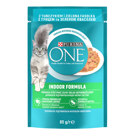 Корм д/кот.тун.квас.соус One Інд.24*85г