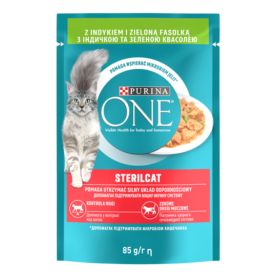 Корм д/кот.інд.квас.соус One Стер.24*85г