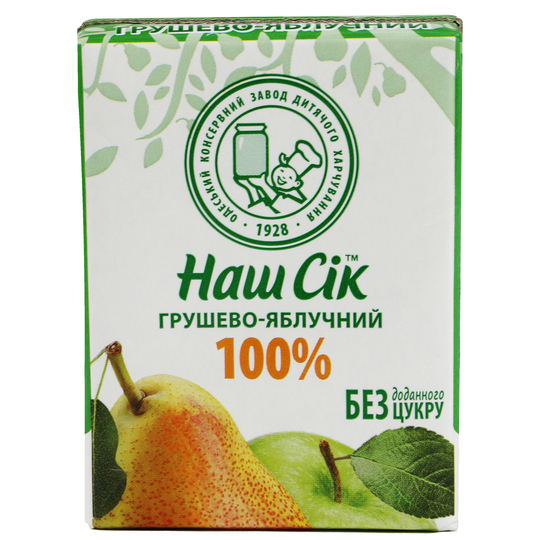 Сік Наш Сік яблуко-груша 0,2л т/п