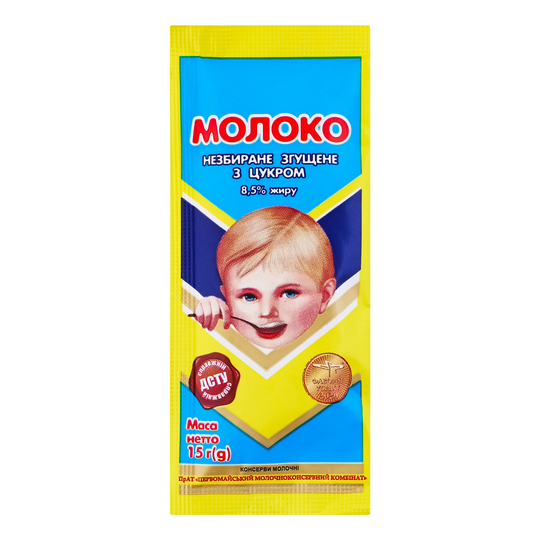 Молоко незб.згущ.стік Первомайськ 15г