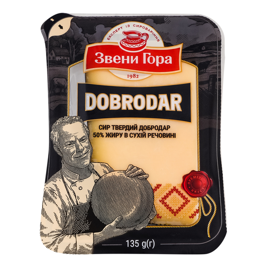 Сир твердий 50% Добродар 135г