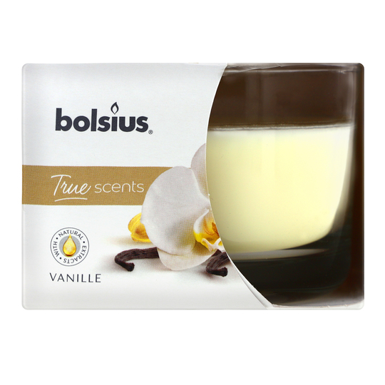 Свіча в склі Bolsius аром.Ваніль 63/90