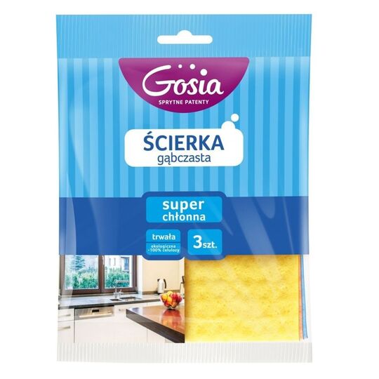 Серветка целюлозна Gosia губчата 3шт