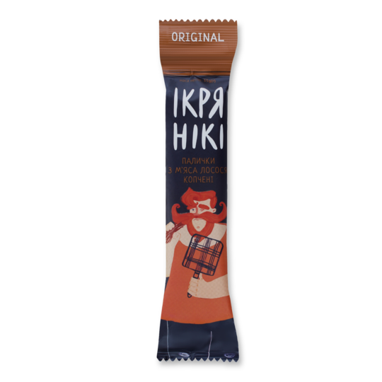 Палички м'яса лосося копч.Ікрянікі 35г