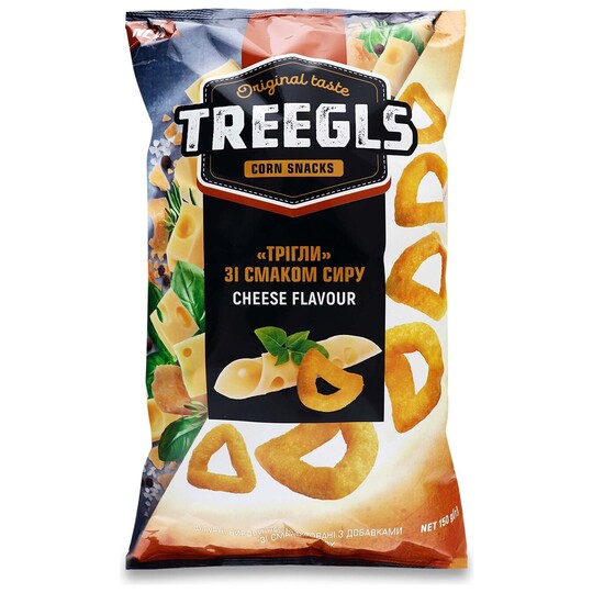 Снеки кукурудзяні з сиром Treegls 150г