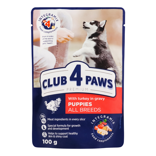 Корм конс.д/цуц.інд.Club 4Paws 100г