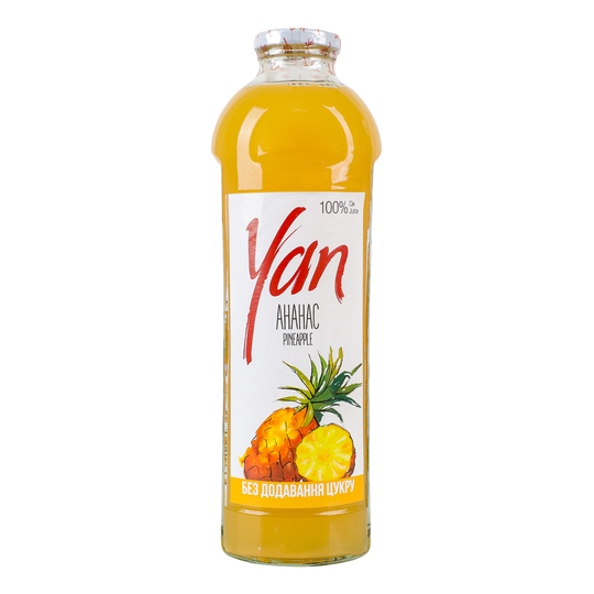 Сік YAN ананас б/ц 0,93л с/пл