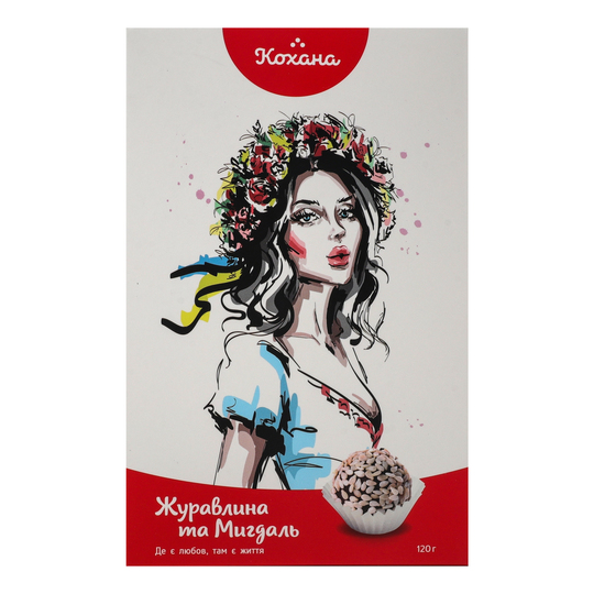 Цукерки журав та мигдаль Кохан 120г