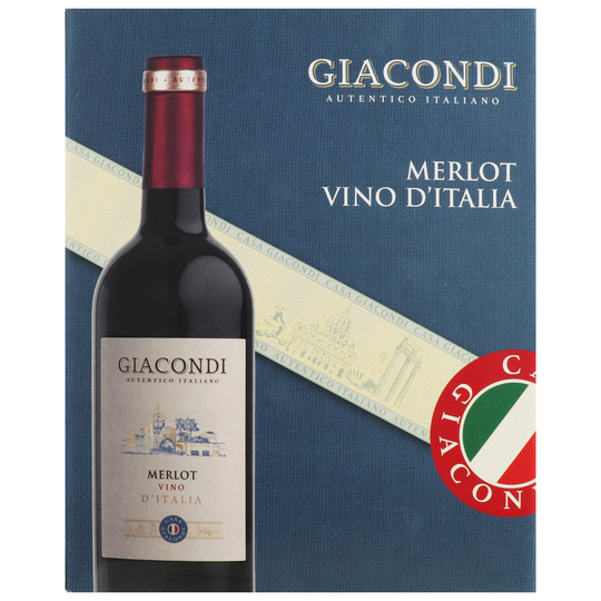 Вино Giacondi Мер.ч.н/сух.12,5% 3л тет.