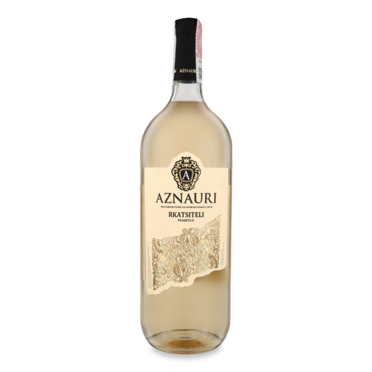 Вино Aznauri Rkatsit.б.сух.9,5-14% 1,5л