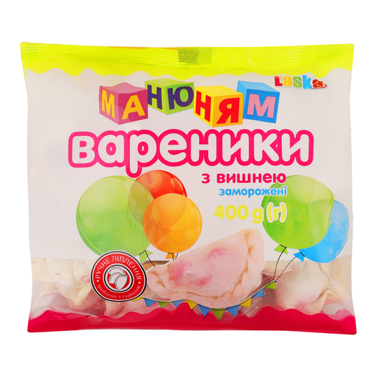 Вареники Ма-ню-ням з вишнею Ласка 400г