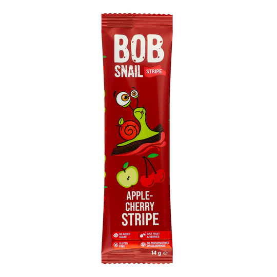 Страйпс нат. Ябл-Вишня Равлик Боб 14г