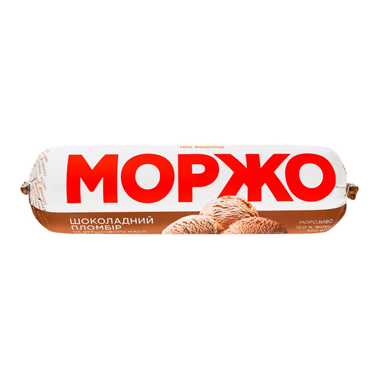Морозиво Моржо пл. шок ТриВедмеді 500г