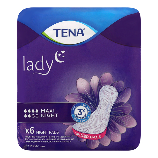 Прокладки ур.Тена Lady Maxi Night 6 шт