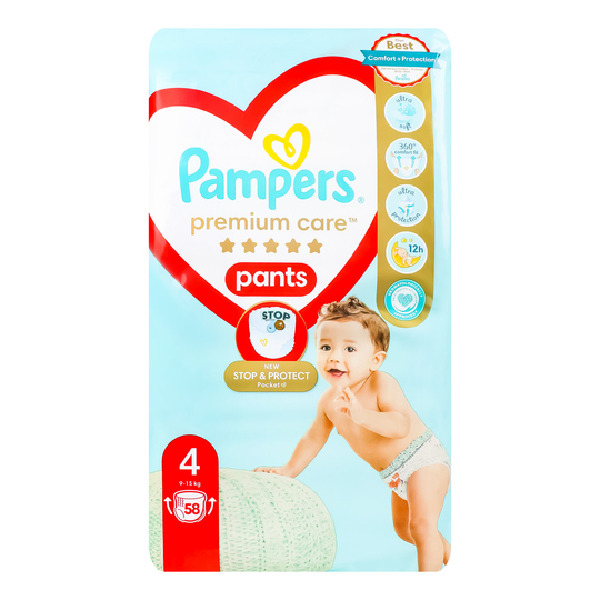 Підгузники Prem.Pant.Pampers 9-15кг 58шт