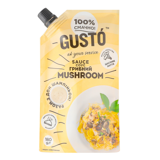 Соус Mushrooms Gusto д/п 180г