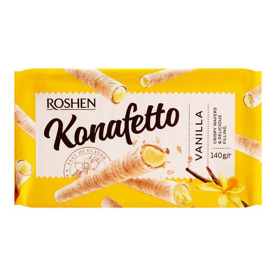 Трубочки ваф. з ван.нач. Konafetto,140г