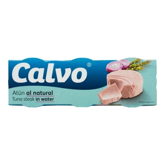 Тунець у власному соку CALVO 80г*3шт