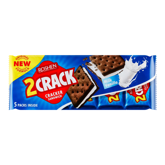 Крекер 2 CRACK мол.ван.нач.Roshen 235г