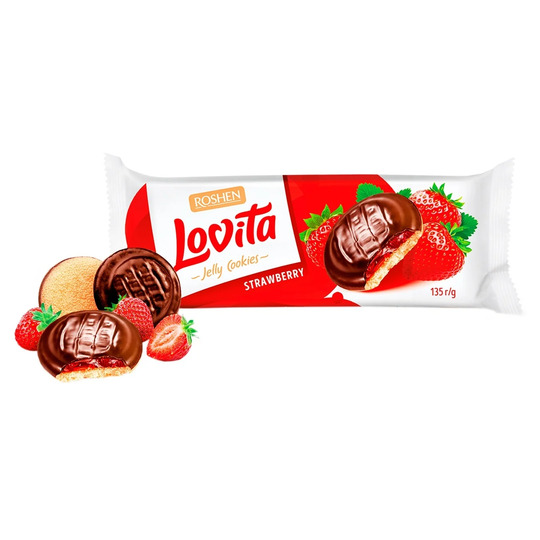 Печиво здобне Lovita полун.Roshen 135г