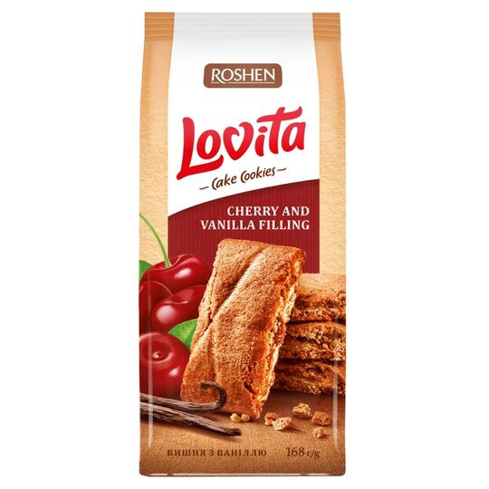 Печиво здобне Lovita виш/ван.Roshen 168г