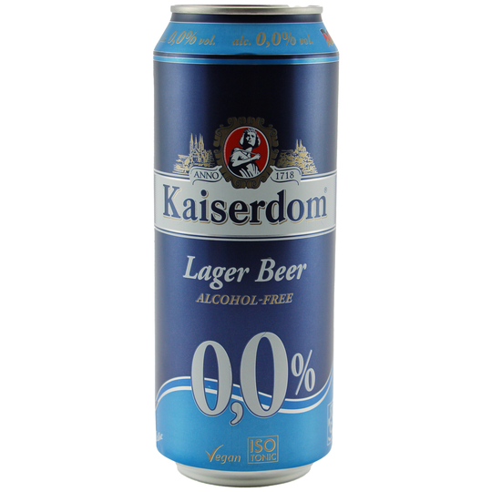 Пиво б/а Kaiserdom Lager 0,0% 0,5л з/б