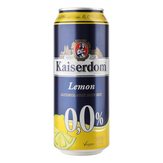 Пиво б/а Kaiserdom Lemon 0,0% 0,5л з/б