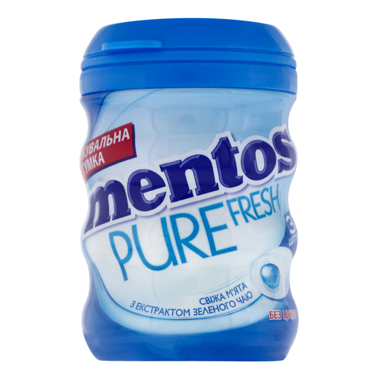 Жувальна гумка м'ята банка Mentos 56г