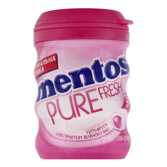 Жув.гумка тутті-фрутті банка Mentos 56г