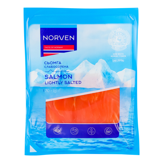 Сьомга нарізка с/с Norven 70г