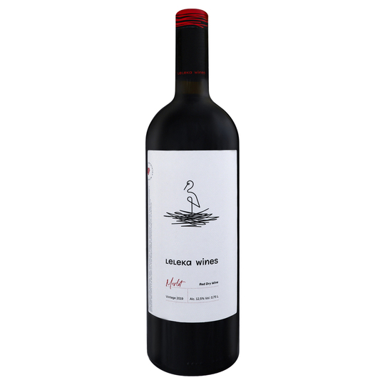Вино Leleka Wines Merl.ч.сух.12,5% 0,75л