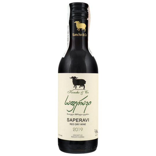 Вино Koncho Saperavi ч/сух 12,5% 0,187л