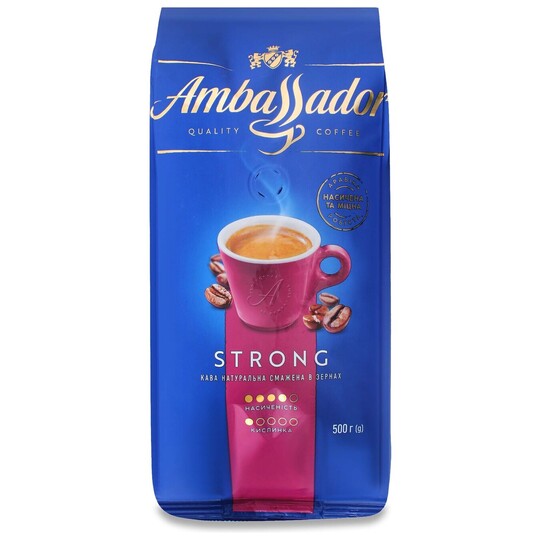 Кава в зернах Strong Ambassador 500г