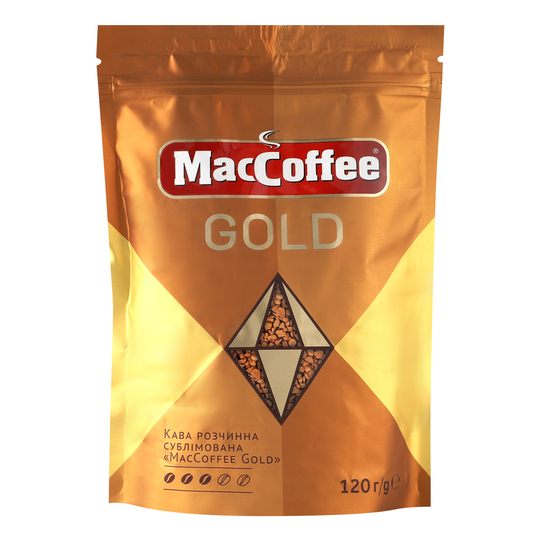 Кава розчинна Голд MacCoffee 120г