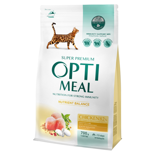 Корм сух.для котів кур.Optimeal 700г
