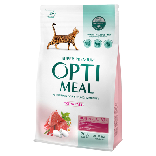 Корм сух.для котів телят Optimeal 700г