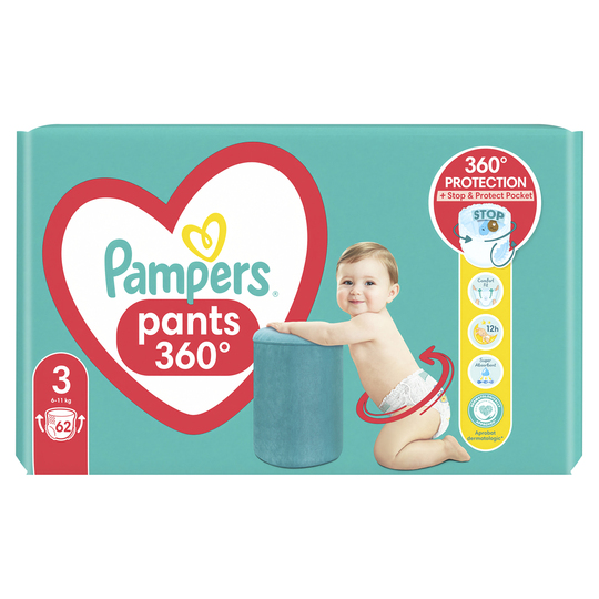 Підгузники Pants Mid.Pampers 6-11кг,62шт