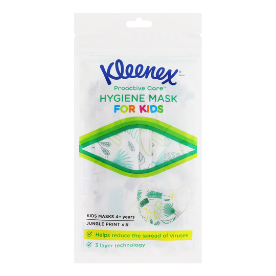Маска захисна д/діт з принт Kleenex 5шт