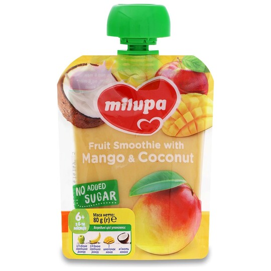 Пюре дит.яб.бан.ман.кок.Milupa 80г