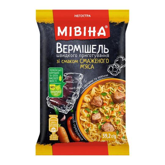 Вермішель з м’ясом негостра Мівіна 59,2г