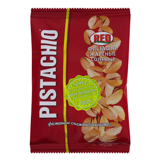 Фісташка смажена солена Red 80гр